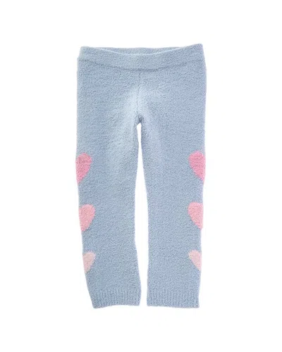 Chaser Kids' Fuzzy Fleece Knit Slim Legging In Blue