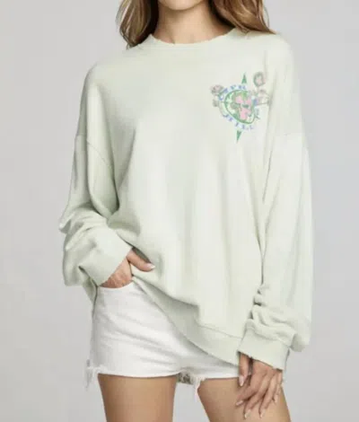 Chaser Garcia Pullover-cypress Hill Pullover - Og Skull & Compass In Sage In White