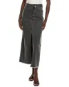 Chaser Garment-dyed Denim Trinidad Maxi Skirt In Grey