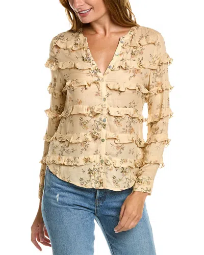 Chaser Gauze Button-down Shirt In Neutral