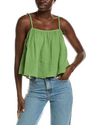 Chaser Gauze Tropical Top In Green