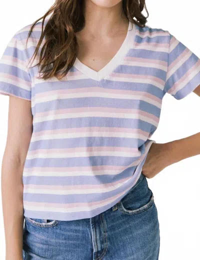 Chaser Gimlet Tee In Pastel Stripe In Multi