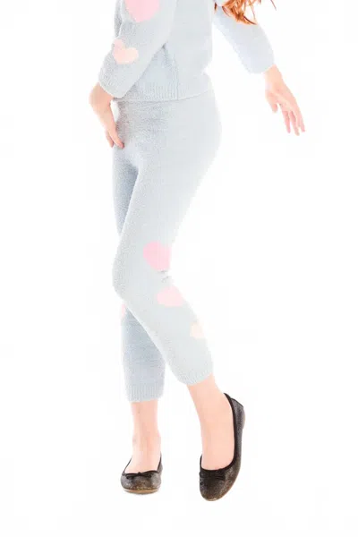Chaser Kids' Girl's Slim Snowflake Legging In Blue
