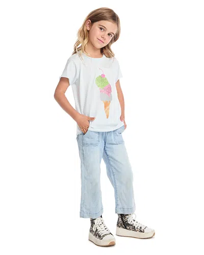 Chaser Girls' Glitter Ice Cream Tee - Little Kid In Arctic