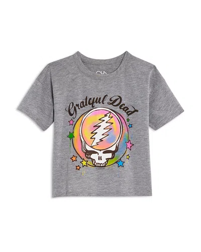 Chaser Girls' Grateful Dead Graphic Tee - Little Kid, Big Kid In Heather Gray
