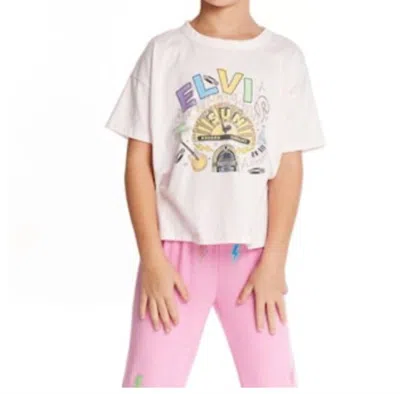 Chaser Kids' Girls Sun Records Memphis College Tee In Pinky In Multi