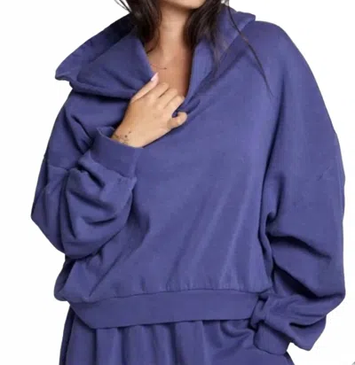 Chaser Graham Pullover Hoodies In Frost Blue In Purple