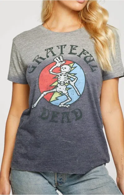 Chaser Grateful Dead Graphic Tee In Grey In Gray