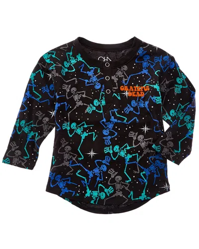 Chaser Grateful Dead Henley In Black