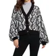 Chaser Grateful Dead Steal Your Face Cardigan In Bright White In White