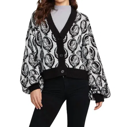 Chaser Grateful Dead Steal Your Face Cardigan In Bright White