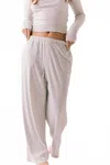 Chaser Harper Eco-fleece Joggers In Light Heather Grey In Brown