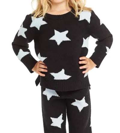 Chaser Kids' Hawthorn Pullover Top In Licorice In Multi