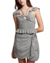 Chaser Heirloom Gauze Blouse In Grey