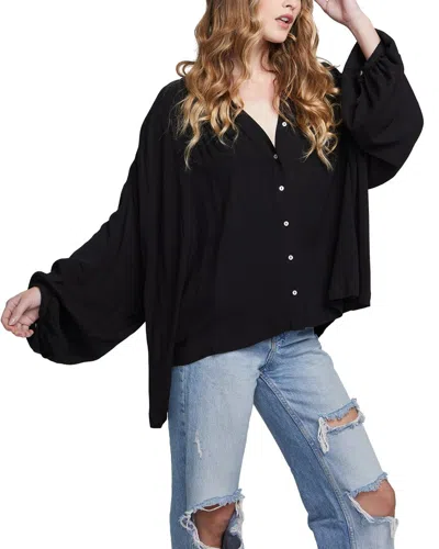 Chaser Heirloom Idol Blouse In Black