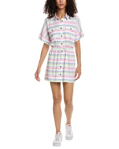 Chaser Heirloom Mini Shirtdress In Multi