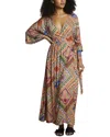 Chaser Heirloom Woven Sophia Maxi Dress In Brown