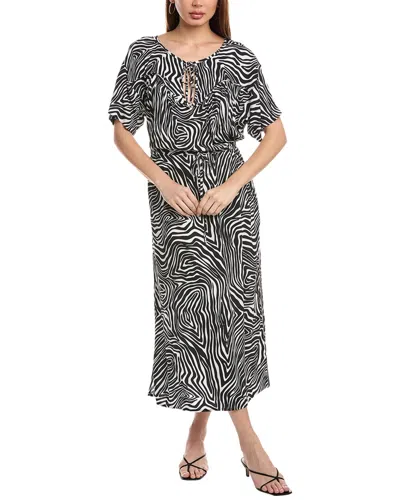 Chaser Heirloom Woven Turner Midi Dress In Black