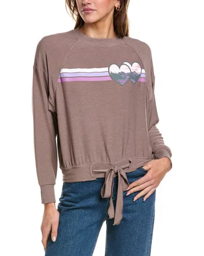 Chaser Hendrixx Pullover In Beige