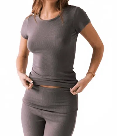 Chaser Honey Short Sleeve Tee In Dark Gull In Gray