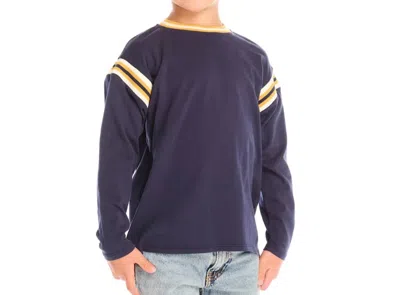 Chaser Kids' I Am #1 Jersey Long Sleeve Tee In Blue