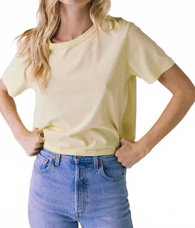 Chaser Jameson Tee In Panna Cotta In Yellow