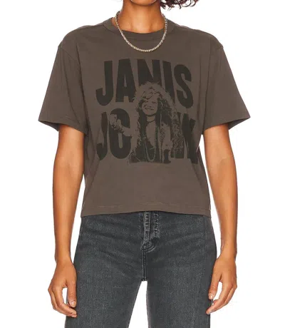 Chaser Janis Joplin Icon Tee In Safari Green In Brown