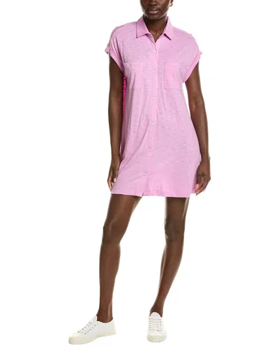Chaser Jersey Downtown Mini Dress In Purple
