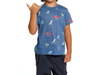 Chaser Kid's Surfers Tee In Blue