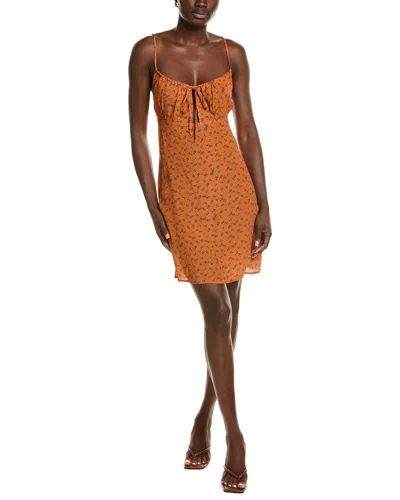 Chaser Kinny Tank Mini Dress In Orange