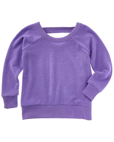 Chaser Kids' Knit Sweater In Purple