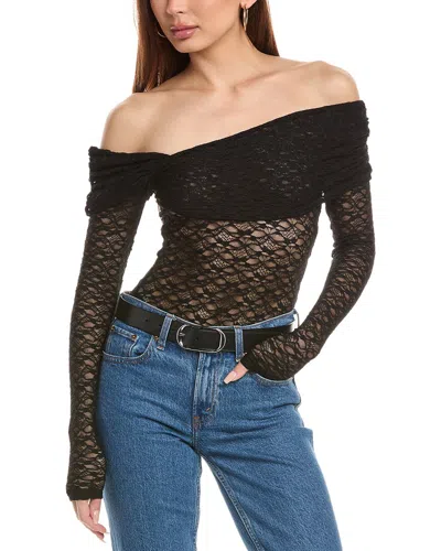 Chaser Lace Masha Bodysuit In Black