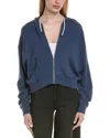 Chaser Lightweight French Terry Zip-up Jacket In Blue