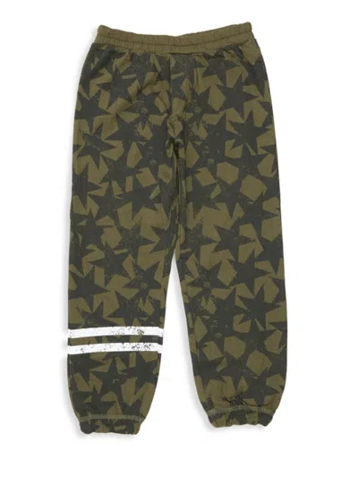 Chaser Kids' Little Boy's & Boy's Star Print Sweatpants In Military