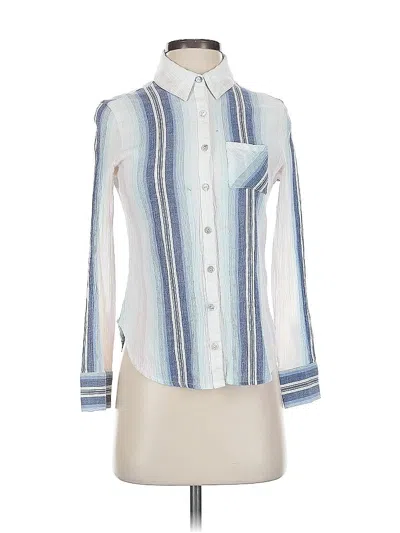 Pre-owned Chaser Long Sleeve Blouse In Blue