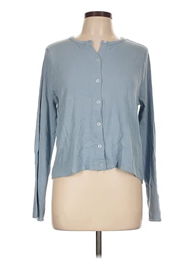Pre-owned Chaser Long Sleeve Blouse In Blue