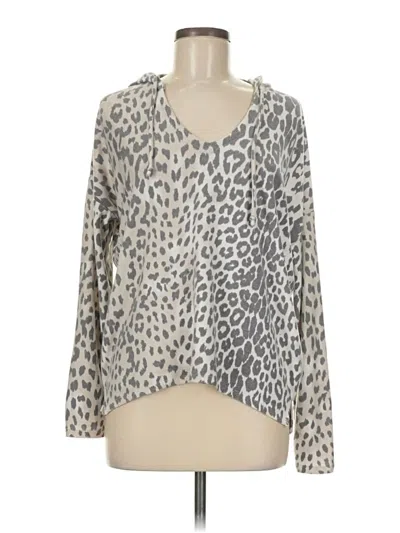 Pre-owned Chaser Long Sleeve Blouse In Gray