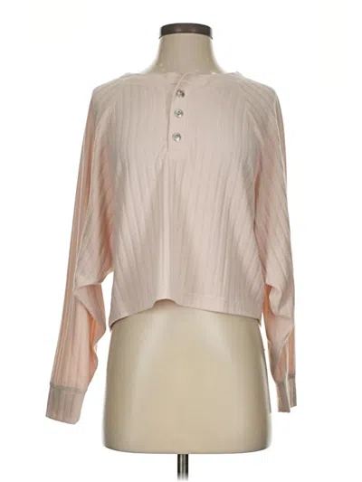 Pre-owned Chaser Long Sleeve Blouse In Pink