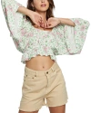 CHASER CHASER LONG SLEEVE CROP TOP