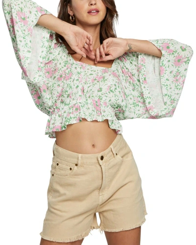 Chaser Long Sleeve Crop Top In Multi