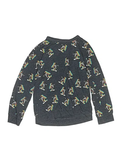 Pre-owned Chaser Kids' Long Sleeve Henley Shirt In Gray