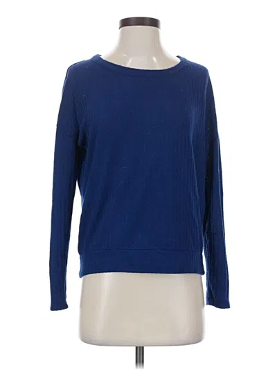 Pre-owned Chaser Long Sleeve Top Blue Boatneck Tops
