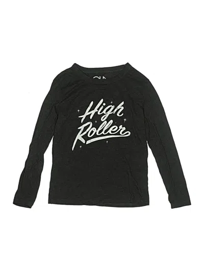 Pre-owned Chaser Kids' Long Sleeve T-shirt In Black