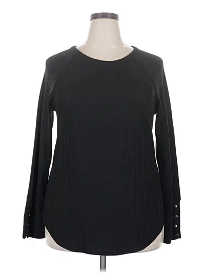 Pre-owned Chaser Long Sleeve T-shirt In Black