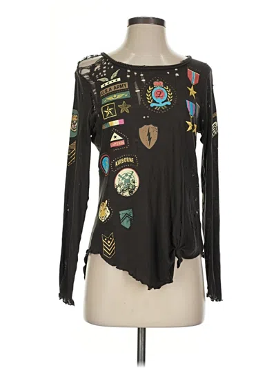 Pre-owned Chaser Long Sleeve T-shirt In Black