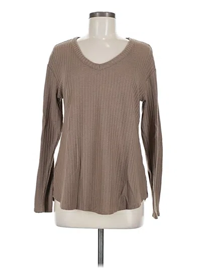 Pre-owned Chaser Long Sleeve T-shirt In Brown