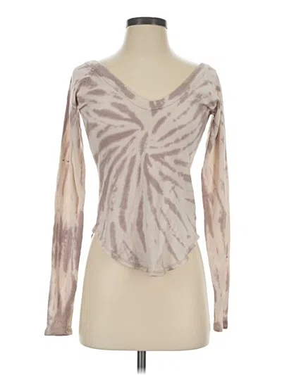 Pre-owned Chaser Long Sleeve T-shirt In Brown