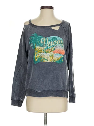 Pre-owned Chaser Long Sleeve T-shirt In Gray