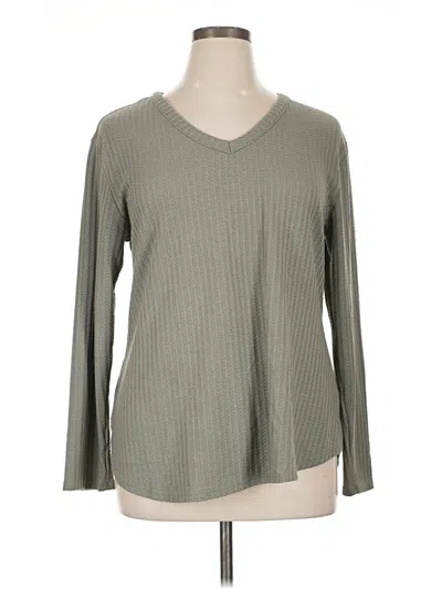 Pre-owned Chaser Long Sleeve T-shirt In Gray