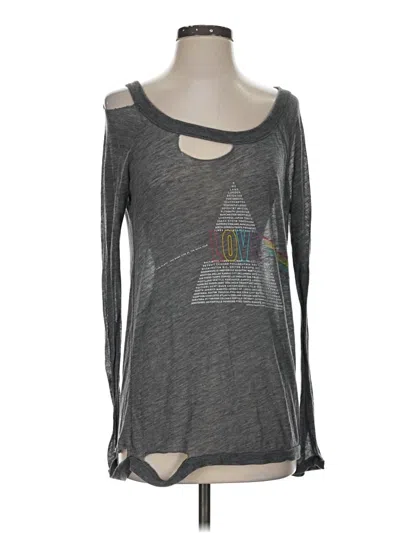 Pre-owned Chaser Long Sleeve T-shirt In Gray
